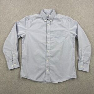 Peter Manning Shirt Mens 3 Blue Button Down Long Sleeve Oxford Pocket Workwear